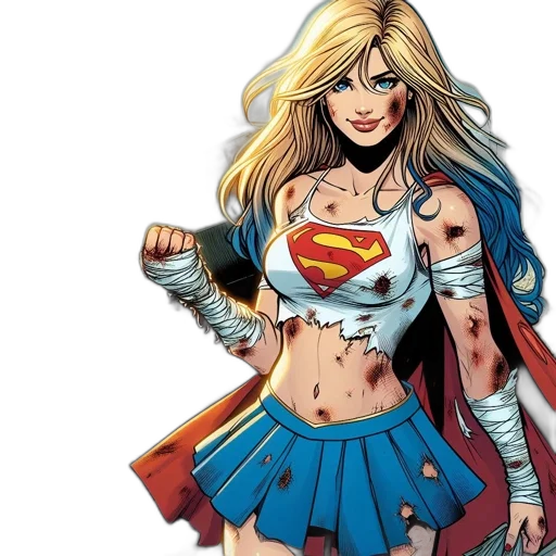 comic book art, concept art, cartoon, fantasy art transparent PNG cut-out