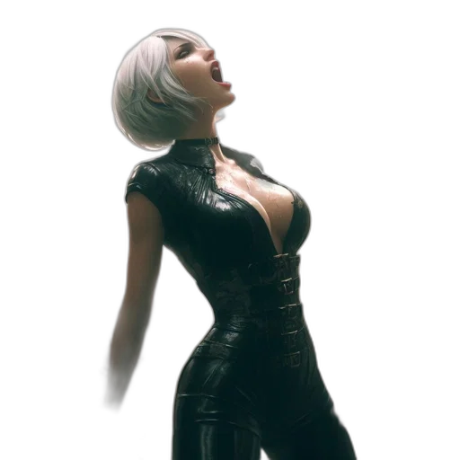 dress, jacket, robot, weapon transparent PNG cut-out