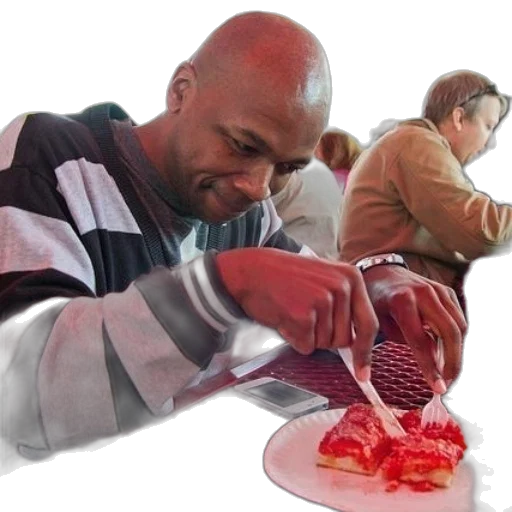 jewelry, food, photorealistic, man transparent PNG cut-out