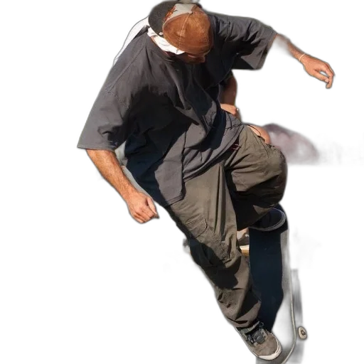 jacket, mask, staff, shoes transparent PNG cut-out
