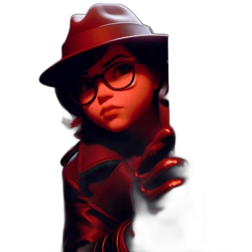 hat, face, staff, jacket transparent PNG cut-out