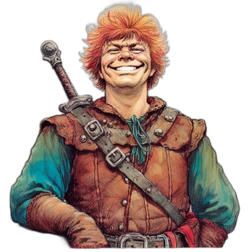 staff, face, jacket, sword transparent PNG cut-out