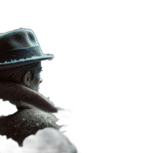 hat, mask, face, concept art transparent PNG cut-out