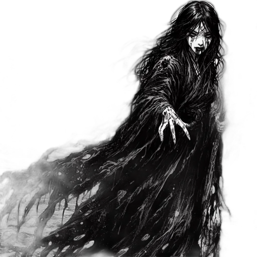 creature, dress, staff, concept art transparent PNG cut-out