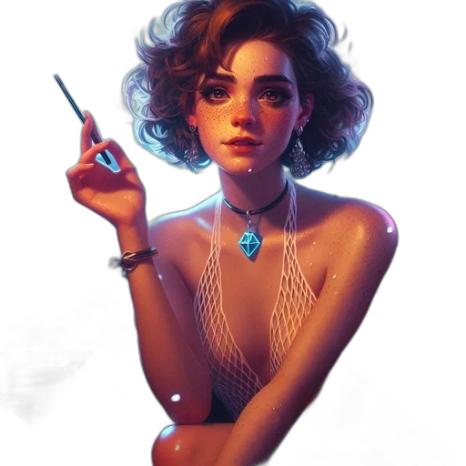 jewelry, dress, staff, face transparent PNG cut-out