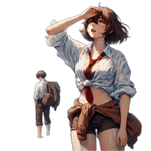 bottle, jacket, weapon, staff transparent PNG cut-out
