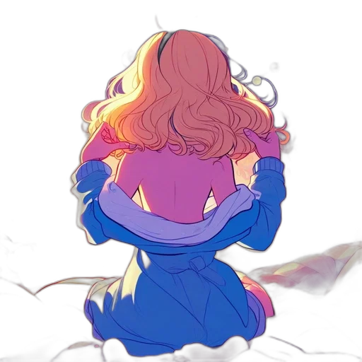 dress, crown, jacket, hair transparent PNG cut-out