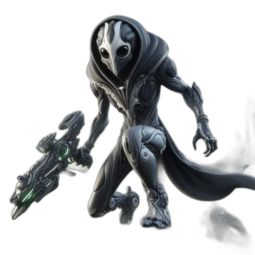 robot, creature, weapon, mask transparent PNG cut-out
