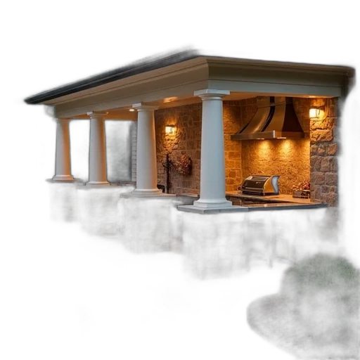 building, furniture, 3d render, photorealistic transparent PNG cut-out