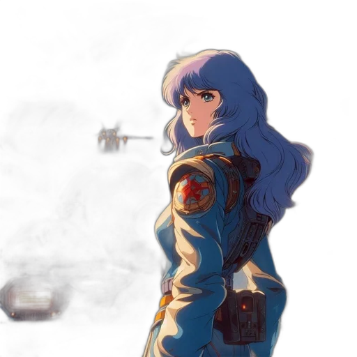 jacket, weapon, robot, sword transparent PNG cut-out