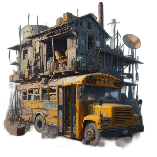 robot, building, furniture, car transparent PNG cut-out