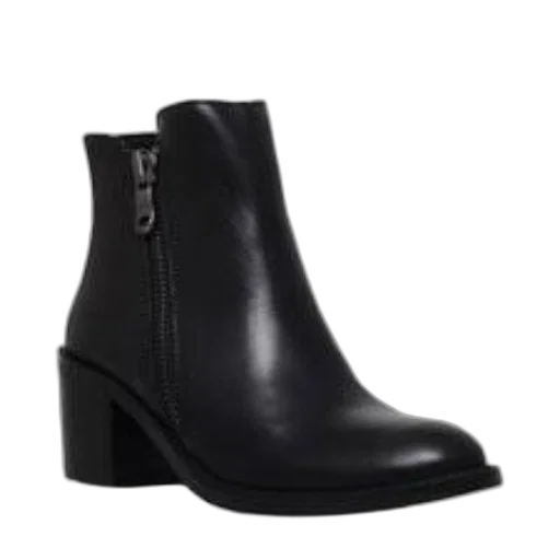 shoes, black, ankle, boot transparent PNG cut-out