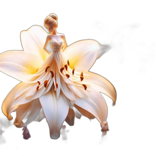 flower, dress, crown, jewelry transparent PNG cut-out