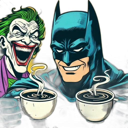 comic book art, concept art, two, icons transparent PNG cut-out