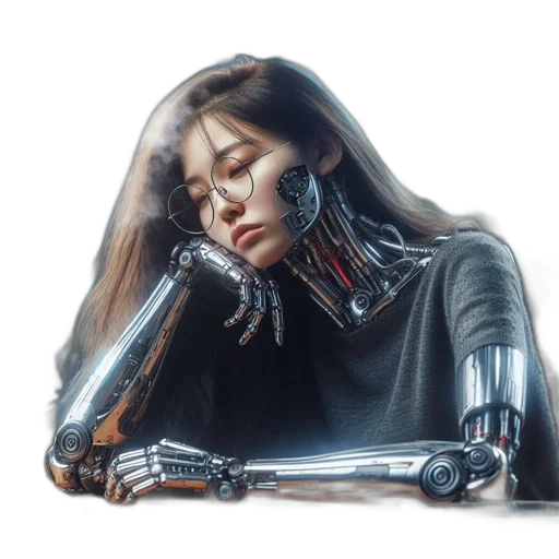 robot, face, jacket, mask transparent PNG cut-out
