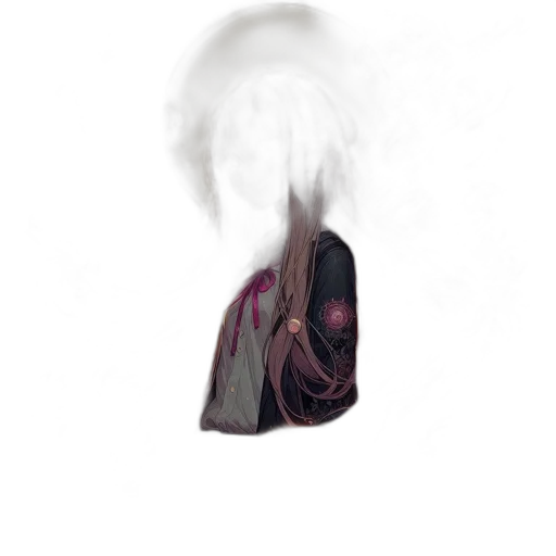 mask, dress, hair, jacket transparent PNG cut-out