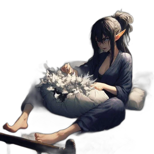 flower, weapon, staff, mask transparent PNG cut-out