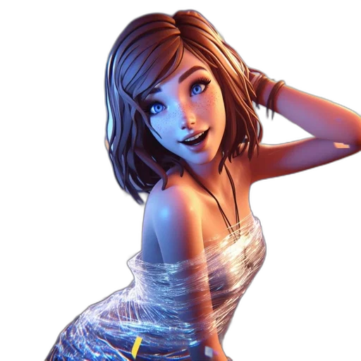 dress, face, concept art, fantasy art transparent PNG cut-out