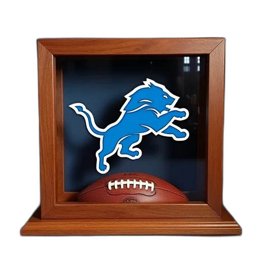 detroit, lions, mahogany, football transparent PNG cut-out