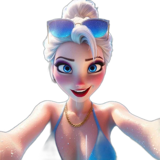 face, crown, cartoon, 3d render transparent PNG cut-out