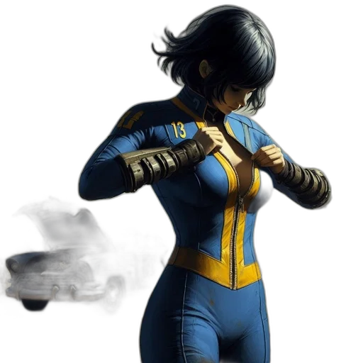 jacket, robot, weapon, concept art transparent PNG cut-out