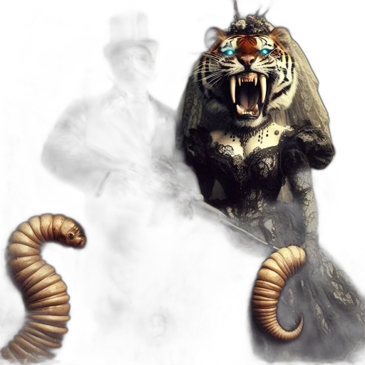 creature, animal, mask, staff transparent PNG cut-out