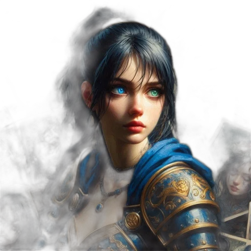 face, sword, dragon, fantasy art transparent PNG cut-out