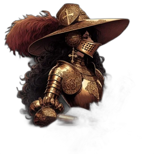 hat, staff, sword, concept art transparent PNG cut-out