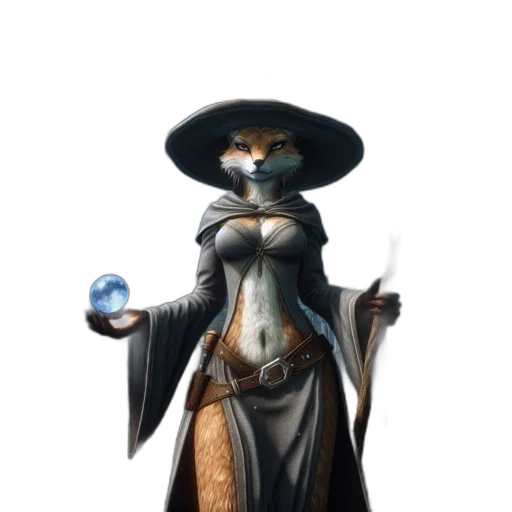 staff, dress, hat, jewelry transparent PNG cut-out