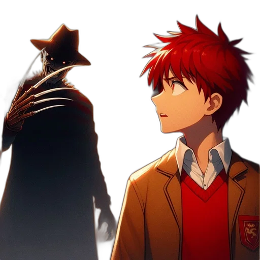jacket, mask, staff, animal transparent PNG cut-out