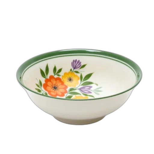 photorealistic, white, ceramic, bowl transparent PNG cut-out