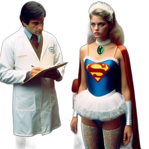 comic book art, underwater, outer space, doctor transparent PNG cut-out