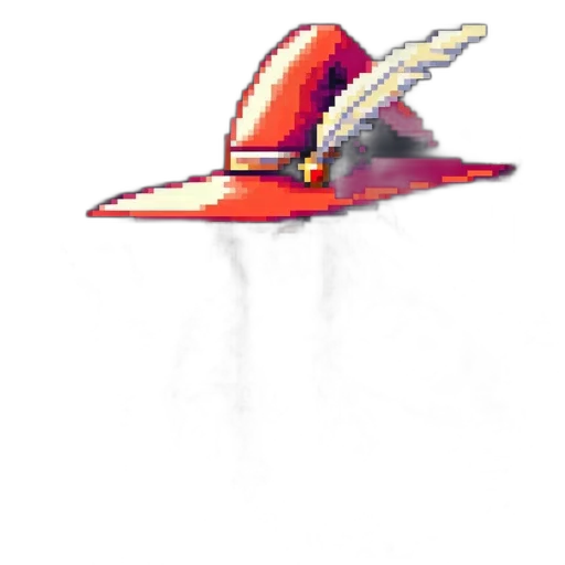 hat, staff, crown, jacket transparent PNG cut-out