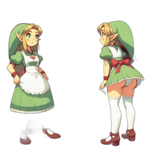 dress, concept art, pixel art, 3d render transparent PNG cut-out