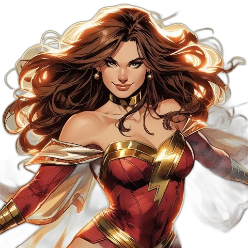 comic book art, concept art, fantasy art, female transparent PNG cut-out