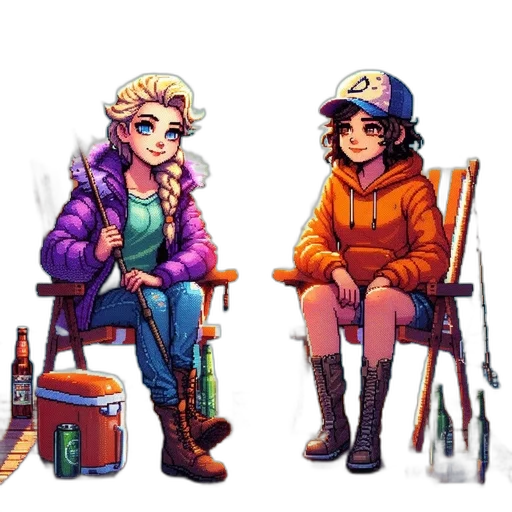 pixel art, concept art, comic book art, cartoon transparent PNG cut-out