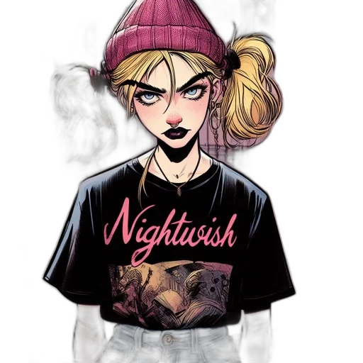 comic book art, cartoon, concept art, anime transparent PNG cut-out