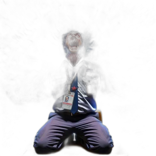 jacket, mask, robot, creature transparent PNG cut-out