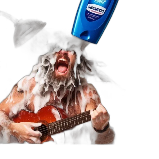 bottle, hair, creature, mask transparent PNG cut-out