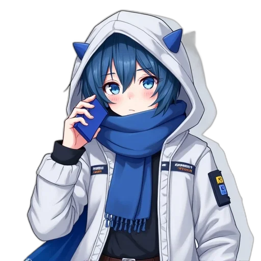 jacket, staff, animal, weapon transparent PNG cut-out