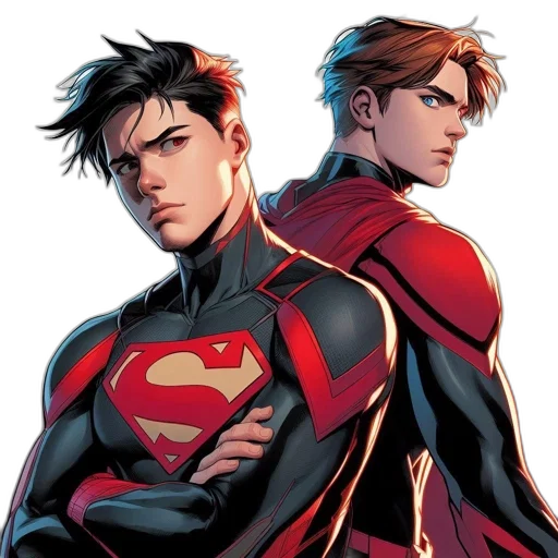 comic book art, concept art, cartoon, red transparent PNG cut-out