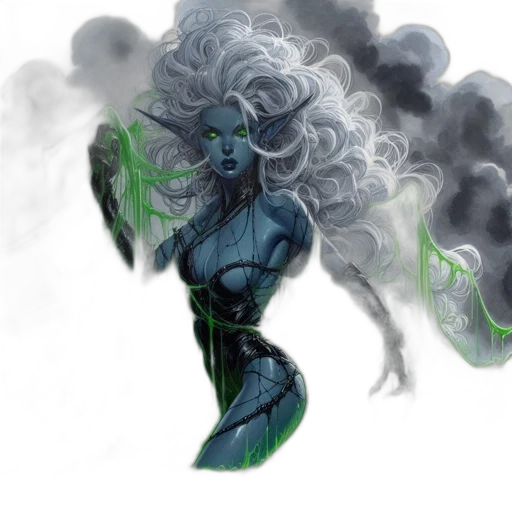 creature, dragon, mask, hair transparent PNG cut-out