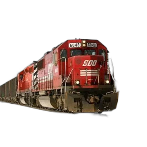 photorealistic, red, soo, train transparent PNG cut-out