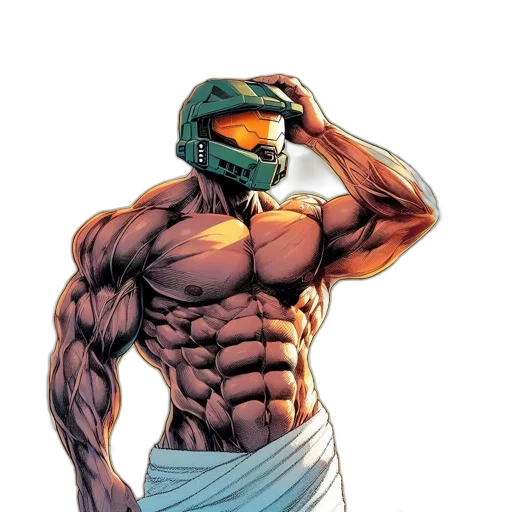 mask, robot, comic book art, concept art transparent PNG cut-out