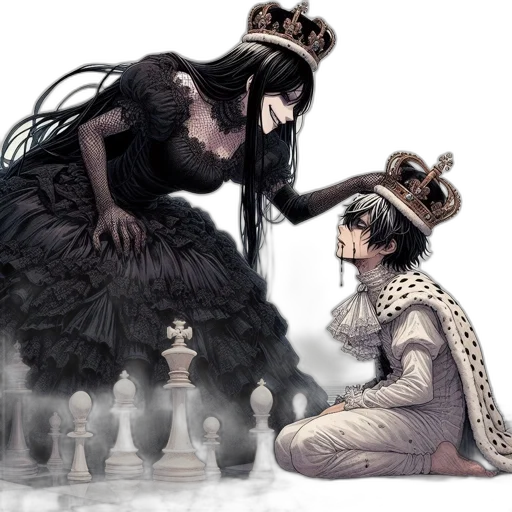 crown, dress, concept art, fantasy art transparent PNG cut-out