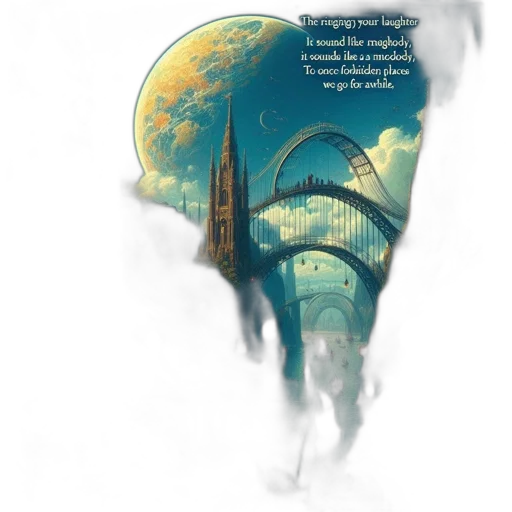 umbrella, concept art, fantasy art, comic book art transparent PNG cut-out