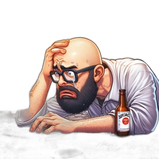 bottle, face, food, robot transparent PNG cut-out