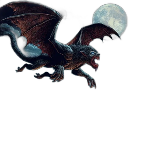 dragon, creature, staff, animal transparent PNG cut-out