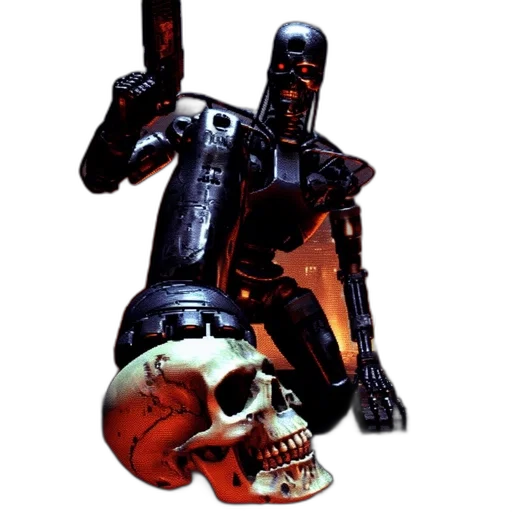 robot, weapon, staff, mask transparent PNG cut-out
