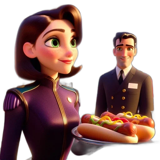 food, staff, crown, robot transparent PNG cut-out